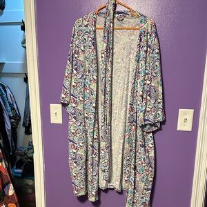 Vera Bradley Multicolor Paisley Robe plus 2x/3x